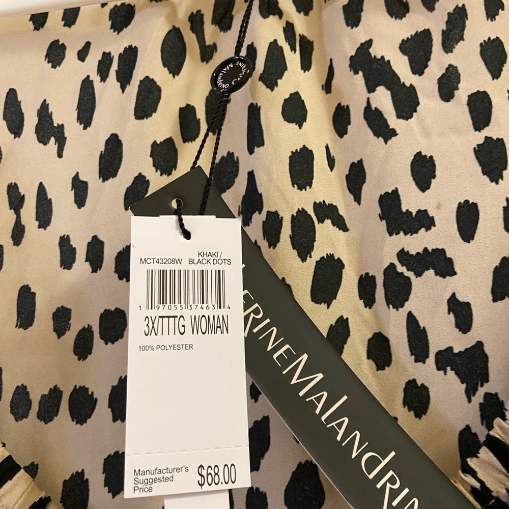 Leopard Print Ruffle Blouse - Picture 3 of 6